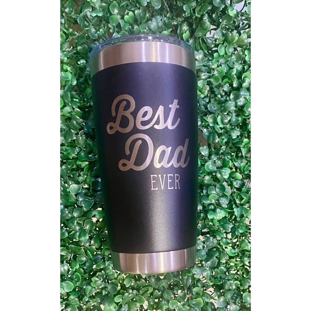NEW DRIFTLESS STUDIOS best dad ever 20 oz engraved tumbler in black
